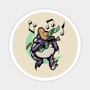 musician frog Magnet